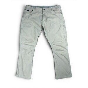 Kuhl Mens Konfidant Air Pants Size 40x32 Tan Stretch Hiking Nylon Cotton UPF 50+